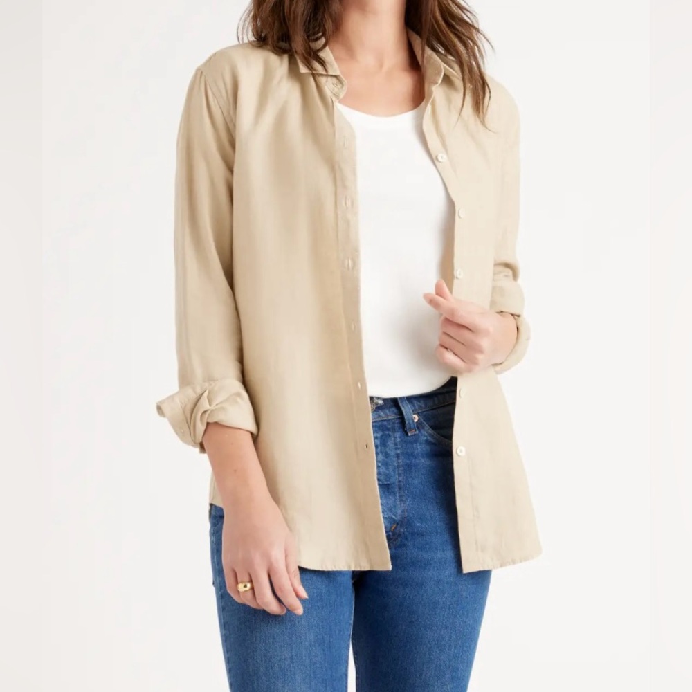 Quince European Linen Button Shirt XS - Picture 3 of 14